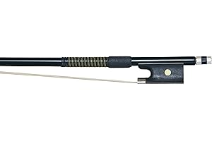 P & H BOWS P&H Violin Bow Black Fibreglass with Natural Hair 4/4