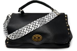 Emila Borsa borchie donna a mano borchiata da lavoro ufficio tipo bag messenger postina grande capiente con tracolla porta documenti shopping shopper ecopelle primavera estate 2025