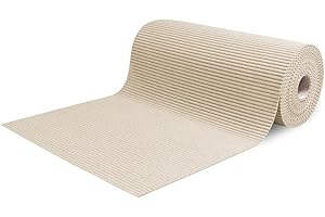 SARANI Sold by the Metre Outdoor Hallway Pool Runner Non Slip Rubber Multipurpose Absorbent Aquamat Plain (400 x 65 cm, Beige)