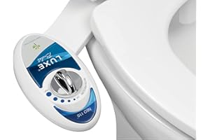 LUXE Bidet BidetNeo110s Bidet Attachment, Blue/White, 13.5 x 7 x 3