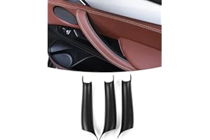 LALAIJDOU Guanti maniglia porta X5 F15/X6 F16, set di 3 guanti neri per maniglia porta per BMW X5 F15, X6 F16, guanti maniglia interna lato destro e sinistro Set di 3 (nero)