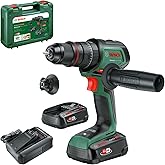 Bosch AdvancedImpact 18V-80 Ak&uuml;l&uuml; Darbeli Matkap, 2 x 2,5 Ah + AL18V-44