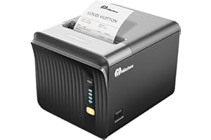 Meihengtong Thermal Receipt Printer 80mm POS Restaurant Kitchen Printer with Auto Cutter Support Cash Drawer, USB Serial Ethernet LAN for Mac Windows