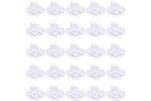 AMYXIYUAN 80Pcs Mini Acrylic Sign Display Holders Acrylic Place Card Holders Acrylic Card Stands Piece Holders Board Pieces Cards Stand for Business Cards