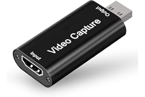 WEHOOM HD-MI Video Capture, 1080P Capture Card 4K, USB Capture Card, 4K HD-MI Capture Card, Preview in Real Time, Suitable for Games, Streaming, Video Conferencing, Recording Live Streaming Video