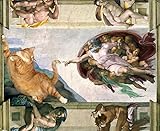 Image de Fat Cat Art: Famous Masterpieces Improved by a Ginger Cat with Attitude