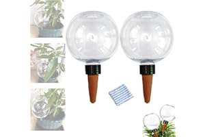 GENERIC 2PCS Plant Watering Globes, 500 ML Large Capacity SelfWatering Plant Spikes Device, Plant Bulbs Insert with Terracotta Spikes, Slow Release SelfWaterings System for Indoor Outdoor Plants