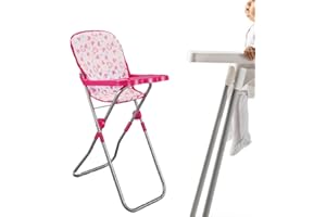 leryveo Cunas y cunas para muñecas - Silla Alta para Cuna Cochecito muñeca Infantil - Accesorios para muñecas recién Nacidas, Cochecito 1 Pieza, Columpio, Mecedora, Silla Comedor