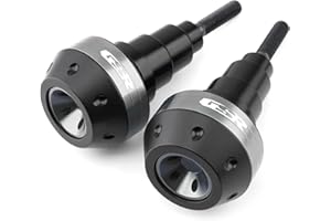 MISKYN Cadre De Protection Contre Les Chutes De Moto, Carénage Coulissant, Protection Anti-Crash, pour Suzuki GSR400 GSR600 GSR750 GSR 600 750 Moteur (Couleur : Titanium)