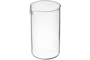 La Cafetière Replacement Glass Beaker for French Press Coffee Makers,1 liters, Transparent, LCB8CUP