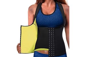 Memoryee Femme Sauna Sudation Gilet Corset Formateur Taille Néoprène Minceur Sculptant Ventre Plat Ventre Aptitude Gilet