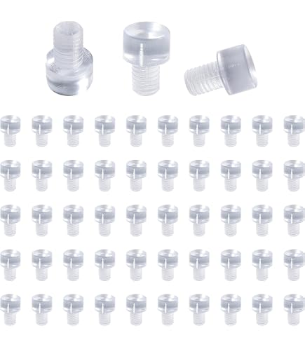 76 Topes Para Muebles Con Tallo Largo De 5 Mm, De PVC Transparente, Antideslizantes Para Mesas De Patio Y Puertas De Armario