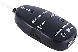 Interfaz de audio Guitar Link Ultimate de guitarra a USB con controlador de CD de software para adaptador de grabación de PC,