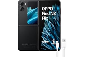 OPPO Find N2 Flip, składany telefon komórkowy, 8 GB+256GB, aparat 50+8 MP, olbrzymi wyświetlacz zewnętrzny, bateria 4300mAh, szybkie ładowanie SuperVOOC 44W, Dual Nano SIM, czarny