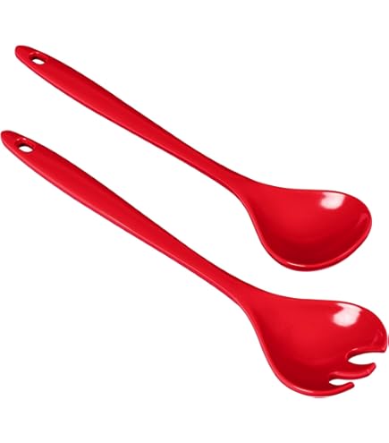 Service Salade BUGATTI Aladdin - 2 Pièces Acier/ABS Bordeaux - Coffret Cadeau Luxe