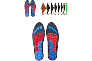 OANMARG Solette, solette per agopressione, solette magnetiche per agopressione per donne e uomini, solette per agopressione, solette ortopediche per massaggi, sollievo per piedi doloranti (35-39)