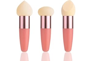 CFSVVD 3 Stück Make Up Schwamm, Beauty Blender, Beauty Schwamm Make Up Schwamm Set Foundation Makeup Pinsel Kosmetik Applikator, für Auftragen Und Mischen Foundation
