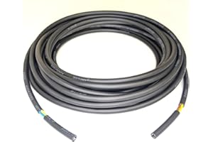 CABLE ASSEMBLY INNOVATIONS Flexible Rubber Power Cable, 3 Core, 1.0mm², H05RN-F 3G1.0, Indoor & Outdoor Use - Various Lengths (5m)