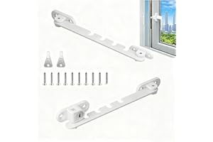 HASLED Limitatore di Apertura Finestra(16CM) - 2 Pezzi Blocca Finestra Regolabile con Chiave - Sicurezza Bambini e Animali - 5 Posizioni per Ventilazione Controllata