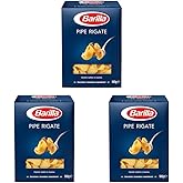 Barilla Mantı Makarna (Pipe Rigate) 500 g. 3l&uuml; paket