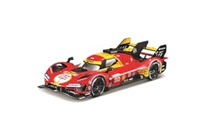 BBURAGO Ferrari 499P LMH 24H Le Mans Champion 2024#50 Scala 1:43, Replica Diecast con Teca Trasparente, Licenza Ferrari, Età 14+