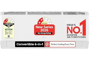 LG Essential Series, 0.8 Ton 2 Star, Smart Inverter Split AC (100% Copper Condenser, Convertible 6-in-1 Cooling, Faster Cooling & Energy Saving, HD Filter with AntiVirus Protection, AS-Q11KNVE, White)