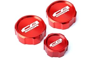 BUSEB Motorcycle CNC Front & Rear Brake Clutch Rear Brakes Fluid Reservoir Cover Cap For CB1000 R CB1000R 2009-2016 (Color : FRBC Red)
