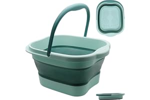 ZSMJAER Bassine Pied de Pliable, Bassine Bain de Pied pour Pédicures Détox Massage Pediluve Spa, Bassine Pied pour Pédicure Relaxation Les de Plein air Camping