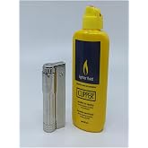 Clipper Muhtar &Ccedil;akmağı G&uuml;m&uuml;ş, Benzin ile Doldurulur, R&uuml;zgar Korumalı