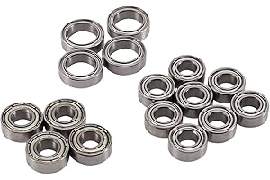 Micvtve Kugellager-Set, 16-teilig, für TT02 -02 TT02D -02D 1/10, Fernsteuerung, Zubehör für Auto-Upgrade