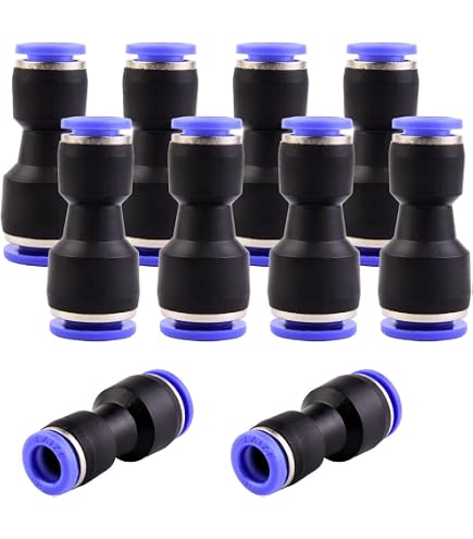 Produktbild von Sourcing Map 5 Stück Pneumatik-Schnellkupplung – 6 Mm Rohr-Durchmesser, 1/8 BSP-Gewinde, Einschub-Fitting Für PU- Oder Nylonschläuche