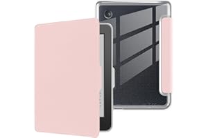 YOUNGME Coque pour Kobo Clara 2E sortie en 2022 de 6 pouces, ultra transparente, souple et flexible, en TPU avec mise en veille/réveil automatique pour Kobo Clara 2E, rose