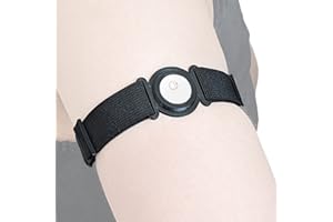 DiaBrothers Freestyle Libre 3 Fixierband Fixierung Halter mit verstellbarem Armband - Halter: schwarz - Armband: schwarz - Größe: S (15-25 cm)