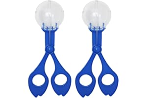 ROSOJODG 2Pcs Blue Fine Motor Skill Tool, Hand-Eye Coordination Plastic Scissor Clamp Small Butterfly Clip, Scoopers for Teen Nature Exploration Observation for Sports and Outdoor Play Tools