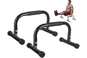 FASPUP Parallettes Bars, Calisthenics Parallettes Push-Ups Bar Strength Training Push Up Stands Handle for Handstands, Dips, Full Planche Calisthenics Equipment for Fitness, Gymnastics
