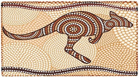 Door Floor Mat rative Vet Practice Kangaroo Print 99x55 cm