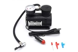 Greatangle Mini Compresseur d'air Pompe Électrique ABS Automobile Durable Véhicule Pompe À Air 300 PSI Gonfleur De Pneu Pompe DC 12V Pièces De Voiture Noir
