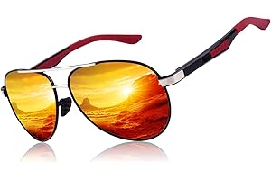 CGID Okulary przeciwsłoneczne z polaryzacją UV400 Al-Mg Premium Al-Mg, odblaskowe okulary przeciwsłoneczne z zawiasami sprężynowymi dla mężczyzn i kobiet