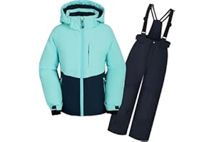 ODYSSEY-REFUGE OLIVER Mädchen-Schneeanzug Abnehmbarer Kapuzen-Skianzug Extra Wärme Winteranzug