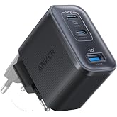 Anker Nano USB-C Şarj Cihazı, 3 Bağlantı Noktalı Type-C Şarj Cihazı, 70W, Kompakt ve Şık Tasarım, Siyah - A121A