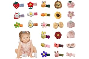Ceihwa 25 Stück Klein Haarspangen Kinder Haarspangen Baby Süße Haarnadeln Tiny Bow Haarspangen Mädchen Haarclips Mädchen Haarklammern Blumen Dünnes Haar Haarspangen Haarschmuck für Neugeborene,Kinder