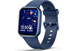 Teslahero Kids Smart Watch for Boys Girls,Children Fitness Tracker with Heart Rate Sleep Monitor,Waterproof Activity Tracker Pedometer Step Counter for Android iPhone