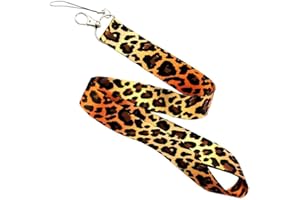 CULER Leopard Chiave della cordicella ID Badge titolari Telefono Cinghie del Collo con Portachiavi Portafoglio Bag Holder Car Portachiavi Accessori