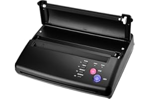 ANSELF Tattoo Transfer Copier, A5-A4 Stampante per Trasferimento di Tatuaggi, per Stampanti a Trasferimento di Tatuaggi Stencil Paper(EU Plug Nero)
