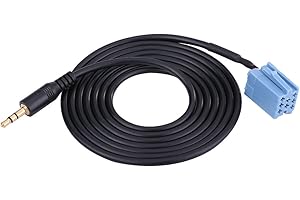 AKOZON 3.5mm Car Wejście AUX Audio Music Adapter Kabel Do B5///Blaupunkt Aux In Adapter Cable, do Samochodowego Odtwarzacza CD