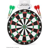 NK Spor Profesyonel Dart Tahtası Seti - &Ccedil;ift Taraflı Dartboard (12 İn&ccedil; / 30 cm ve 15 İn&ccedil; / 38 cm Se&ccedil;enekleriyle) + Kanatlı Da