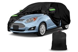 DriSubt Funda de coche para Ford C-MAX 2003 – 2019 Oxford algodón impermeable para lluvia, sol, polvo, lona protectora