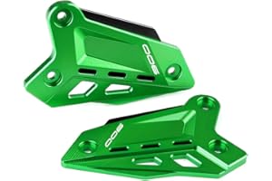 Modeer für Z900 2018-2023 2024 2025 Z900SE 2022-2023 2024 2025 Motorrad CNC Fußstütze Front Pedal Wing Bracket Protector Fußrasten-Fersenplatten Schutzabdeckung z 900 se Zubehör (Grün-Schwarz)