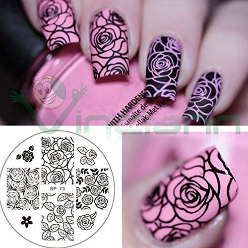 Rose Flower Mould Cutter Stamp Decorative Nails Nail Decoration Nail Art