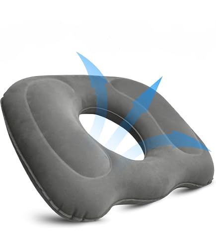 Coussin Orthopédique, Coussin d'Assise Gonflable,Coussin de Siège Orthopédique, Coussin Coccyx pour Chaise de Bureau, pour - Santé - Mieux vivre